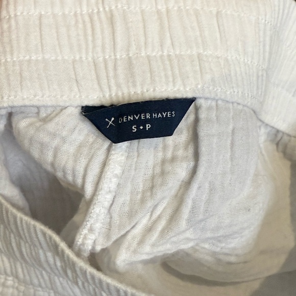 Denver Hayes High Waist White Cotton Shorts size S - Picture 5 of 6